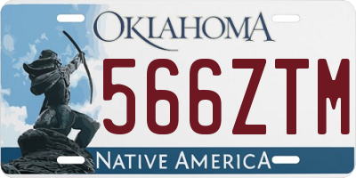 OK license plate 566ZTM