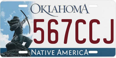 OK license plate 567CCJ