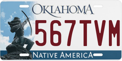 OK license plate 567TVM