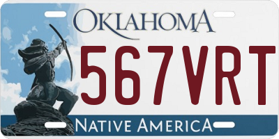 OK license plate 567VRT