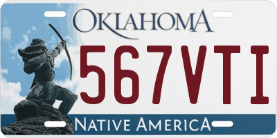 OK license plate 567VTI
