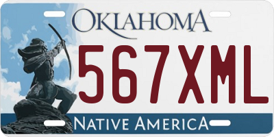 OK license plate 567XML