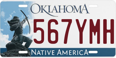 OK license plate 567YMH