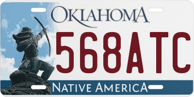 OK license plate 568ATC