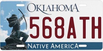 OK license plate 568ATH