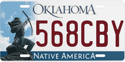 OK license plate 568CBY