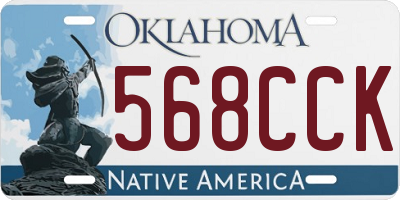 OK license plate 568CCK