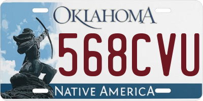 OK license plate 568CVU