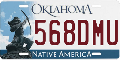 OK license plate 568DMU