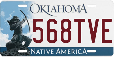 OK license plate 568TVE