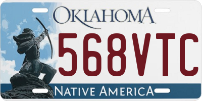 OK license plate 568VTC