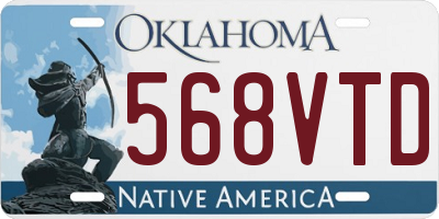 OK license plate 568VTD