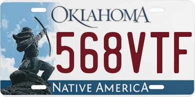 OK license plate 568VTF