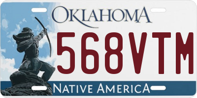 OK license plate 568VTM