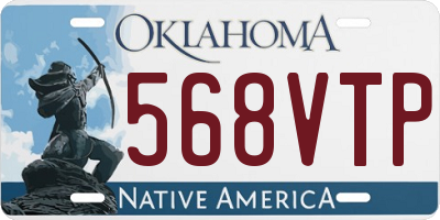 OK license plate 568VTP