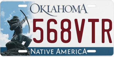 OK license plate 568VTR