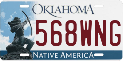 OK license plate 568WNG