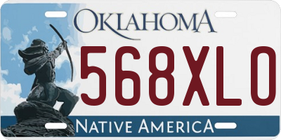 OK license plate 568XLO