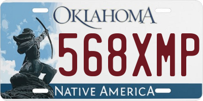 OK license plate 568XMP