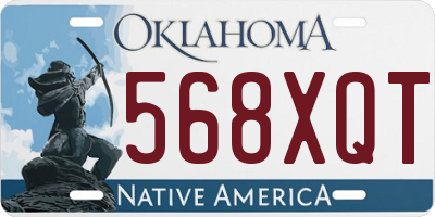 OK license plate 568XQT