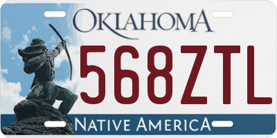 OK license plate 568ZTL