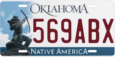 OK license plate 569ABX