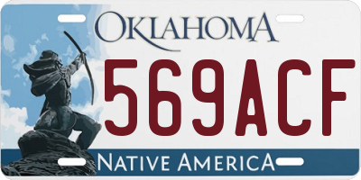 OK license plate 569ACF