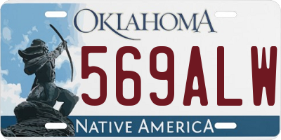 OK license plate 569ALW