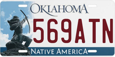 OK license plate 569ATN