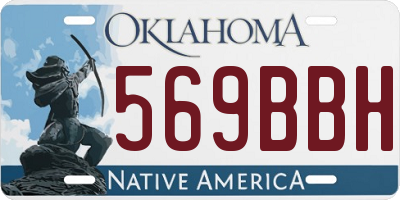 OK license plate 569BBH