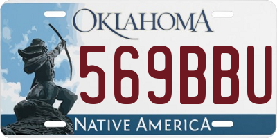 OK license plate 569BBU