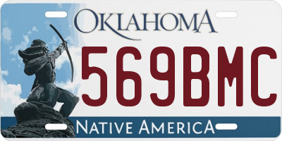 OK license plate 569BMC
