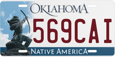 OK license plate 569CAI
