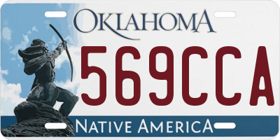 OK license plate 569CCA