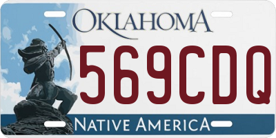 OK license plate 569CDQ