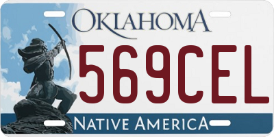 OK license plate 569CEL
