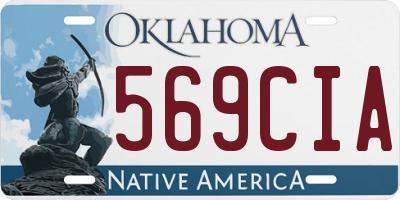 OK license plate 569CIA