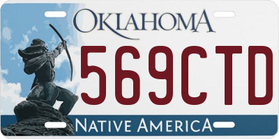 OK license plate 569CTD