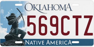 OK license plate 569CTZ