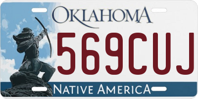 OK license plate 569CUJ
