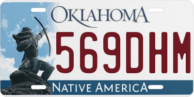 OK license plate 569DHM