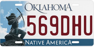 OK license plate 569DHU