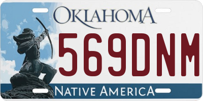 OK license plate 569DNM