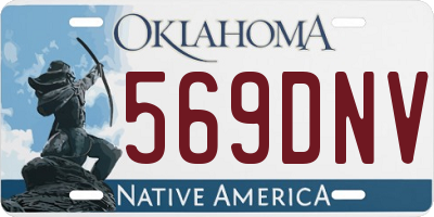 OK license plate 569DNV