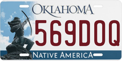OK license plate 569DOQ
