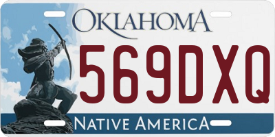 OK license plate 569DXQ