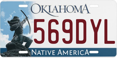 OK license plate 569DYL