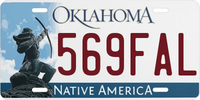 OK license plate 569FAL