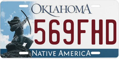 OK license plate 569FHD
