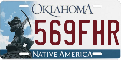 OK license plate 569FHR